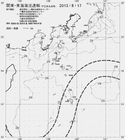 一都三県漁海況速報、関東・東海海況速報(2013/08/17)
