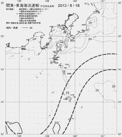 一都三県漁海況速報、関東・東海海況速報(2013/08/18)