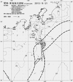 一都三県漁海況速報、関東・東海海況速報(2013/08/21)