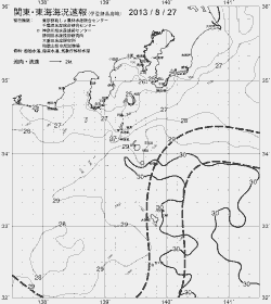 一都三県漁海況速報、関東・東海海況速報(2013/08/27)
