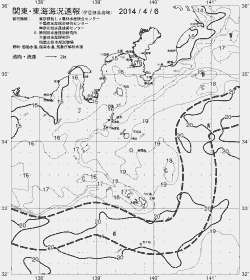 一都三県漁海況速報、関東・東海海況速報(2014/04/06)