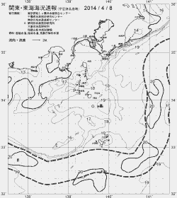 一都三県漁海況速報、関東・東海海況速報(2014/04/08)