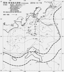 一都三県漁海況速報、関東・東海海況速報(2014/04/13)