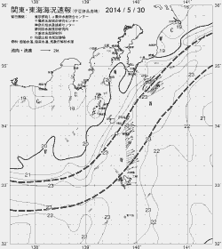 一都三県漁海況速報、関東・東海海況速報(2014/05/30)