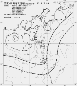 一都三県漁海況速報、関東・東海海況速報(2014/06/08)