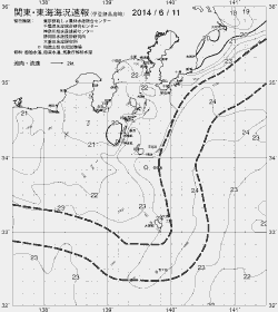 一都三県漁海況速報、関東・東海海況速報(2014/06/11)