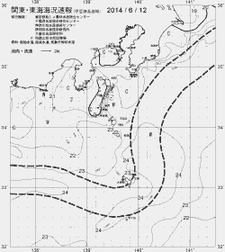 一都三県漁海況速報、関東・東海海況速報(2014/06/12)