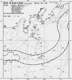 一都三県漁海況速報、関東・東海海況速報(2014/06/18)