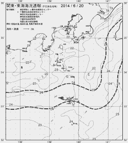 一都三県漁海況速報、関東・東海海況速報(2014/06/20)