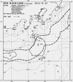 一都三県漁海況速報、関東・東海海況速報(2014/06/27)