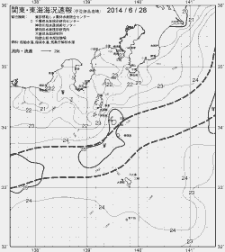 一都三県漁海況速報、関東・東海海況速報(2014/06/28)