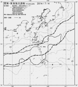 一都三県漁海況速報、関東・東海海況速報(2014/07/04)