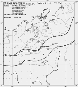 一都三県漁海況速報、関東・東海海況速報(2014/07/10)