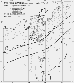 一都三県漁海況速報、関東・東海海況速報(2014/07/16)