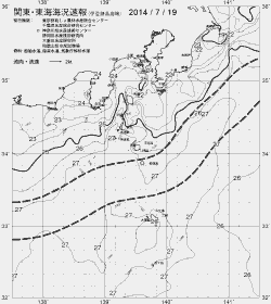 一都三県漁海況速報、関東・東海海況速報(2014/07/19)