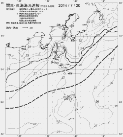 一都三県漁海況速報、関東・東海海況速報(2014/07/20)