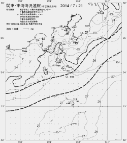 一都三県漁海況速報、関東・東海海況速報(2014/07/21)