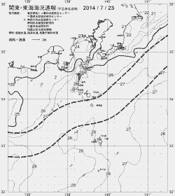 一都三県漁海況速報、関東・東海海況速報(2014/07/23)