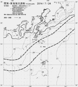 一都三県漁海況速報、関東・東海海況速報(2014/07/24)