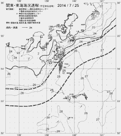 一都三県漁海況速報、関東・東海海況速報(2014/07/25)