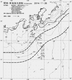 一都三県漁海況速報、関東・東海海況速報(2014/07/26)