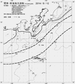 一都三県漁海況速報、関東・東海海況速報(2014/08/12)