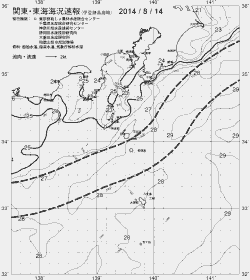 一都三県漁海況速報、関東・東海海況速報(2014/08/14)