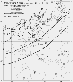 一都三県漁海況速報、関東・東海海況速報(2014/08/15)