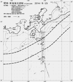 一都三県漁海況速報、関東・東海海況速報(2014/08/23)