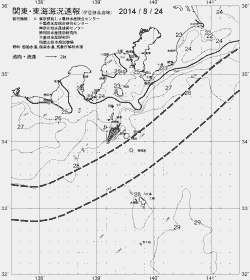 一都三県漁海況速報、関東・東海海況速報(2014/08/24)