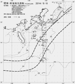 一都三県漁海況速報、関東・東海海況速報(2014/09/06)