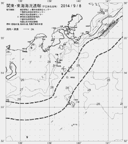 一都三県漁海況速報、関東・東海海況速報(2014/09/08)