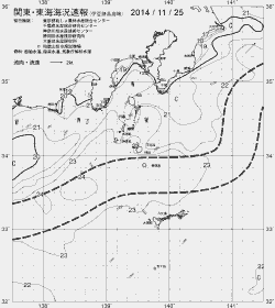一都三県漁海況速報、関東・東海海況速報(2014/11/25)