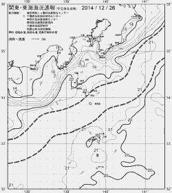 一都三県漁海況速報、関東・東海海況速報(2014/12/26)