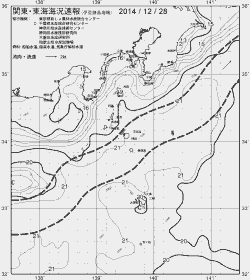 一都三県漁海況速報、関東・東海海況速報(2014/12/28)