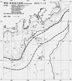 一都三県漁海況速報、関東・東海海況速報(2015/01/03)