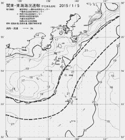 一都三県漁海況速報、関東・東海海況速報(2015/01/05)