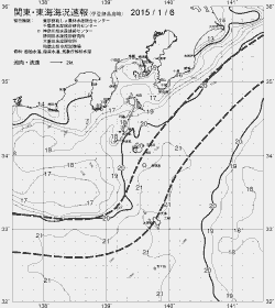 一都三県漁海況速報、関東・東海海況速報(2015/01/06)