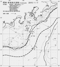 一都三県漁海況速報、関東・東海海況速報(2015/01/07)