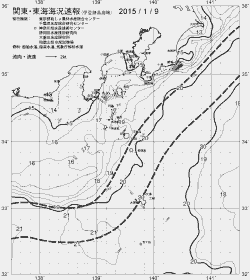 一都三県漁海況速報、関東・東海海況速報(2015/01/09)