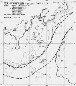 一都三県漁海況速報、関東・東海海況速報(2015/01/11)
