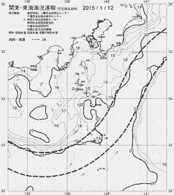 一都三県漁海況速報、関東・東海海況速報(2015/01/12)