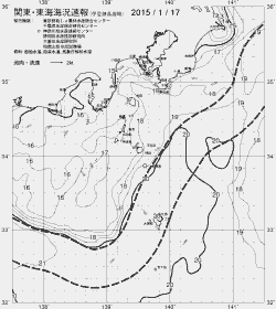 一都三県漁海況速報、関東・東海海況速報(2015/01/17)