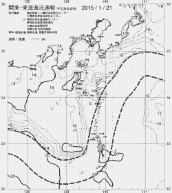 一都三県漁海況速報、関東・東海海況速報(2015/01/21)