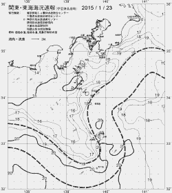 一都三県漁海況速報、関東・東海海況速報(2015/01/23)