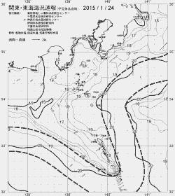 一都三県漁海況速報、関東・東海海況速報(2015/01/24)