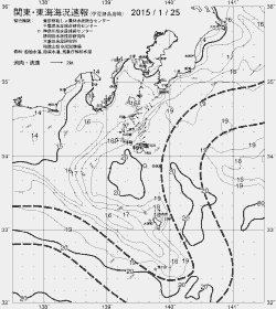 一都三県漁海況速報、関東・東海海況速報(2015/01/25)