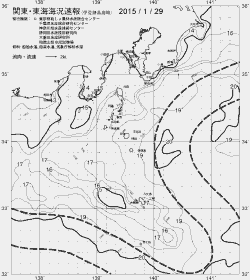 一都三県漁海況速報、関東・東海海況速報(2015/01/29)