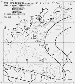 一都三県漁海況速報、関東・東海海況速報(2015/01/31)