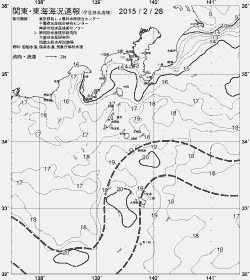一都三県漁海況速報、関東・東海海況速報(2015/02/28)
